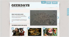 Desktop Screenshot of geekdays.com